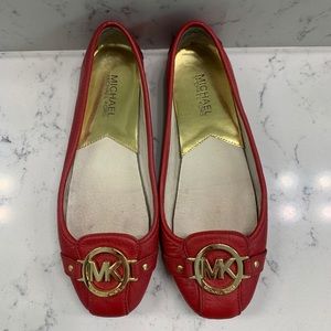 Michael kors leather ballet flats - red- 7